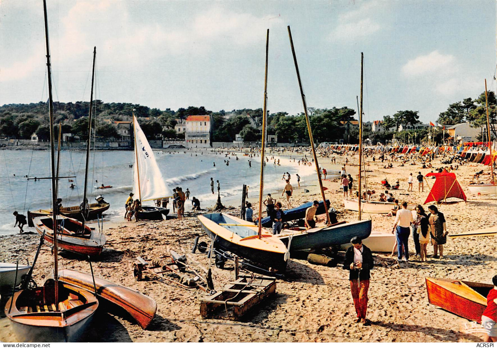 17 SAINT-PALAIS-SUR-MER  Voiliers Et Dériveurs  Sur La Plage De NAUZAN  (Scan R/V) N° 51 \MP7142 - Saint-Palais-sur-Mer