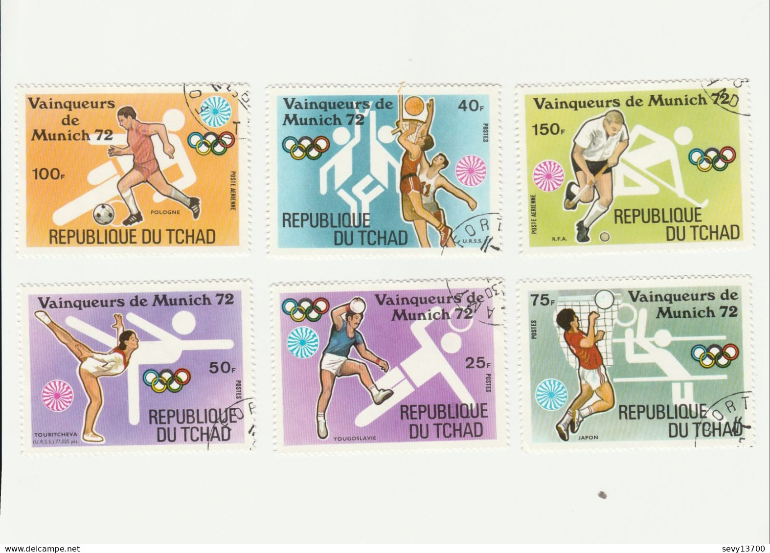 Tchad Lot 42 Timbres Dont 7 Blocs JO De Munich  Sapporo Sarajevo Los Angeles Mexico - Tchad (1960-...)