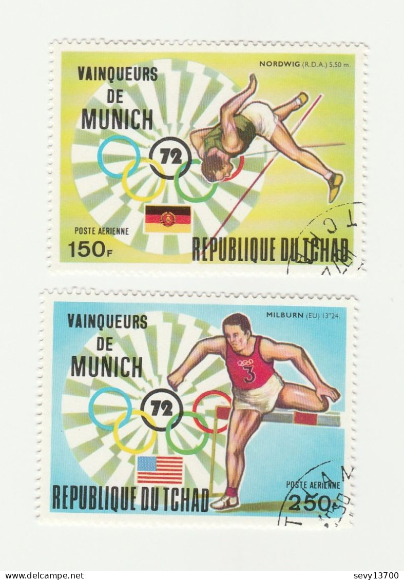 Tchad Lot 42 Timbres Dont 7 Blocs JO De Munich  Sapporo Sarajevo Los Angeles Mexico - Tschad (1960-...)