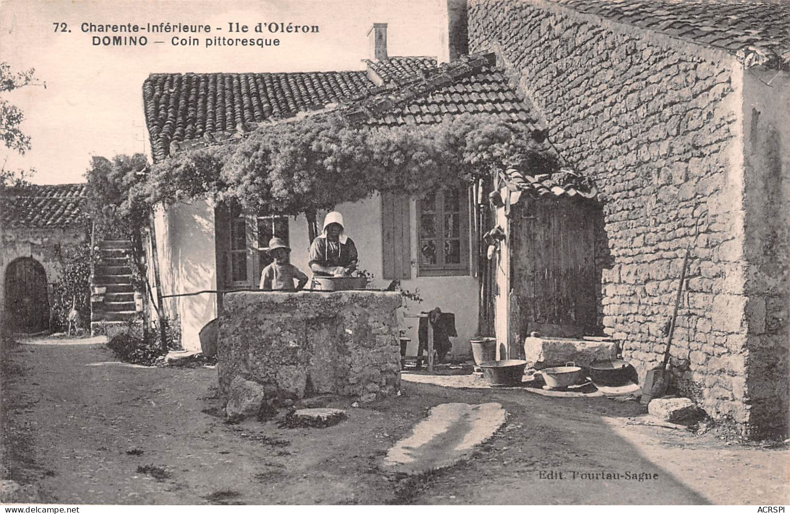 17 île D'Oléron DOMINO Coin Pittoresque SAINT-GEORGES-D'OLÉRON (Scan R/V) N° 21 \MP7147 - Ile D'Oléron