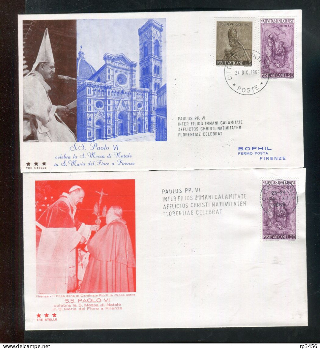 "VATIKAN" 1966, 2 Sonderbriefe (R1202) - Popes