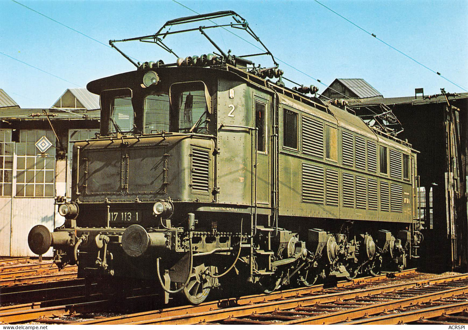 Heilbronn Schneilzug Lokomotive 117-113-1 Locomotive électrique DB DR E 17  (Scan R/V) N° 41 \MP7147 - Eisenbahnen