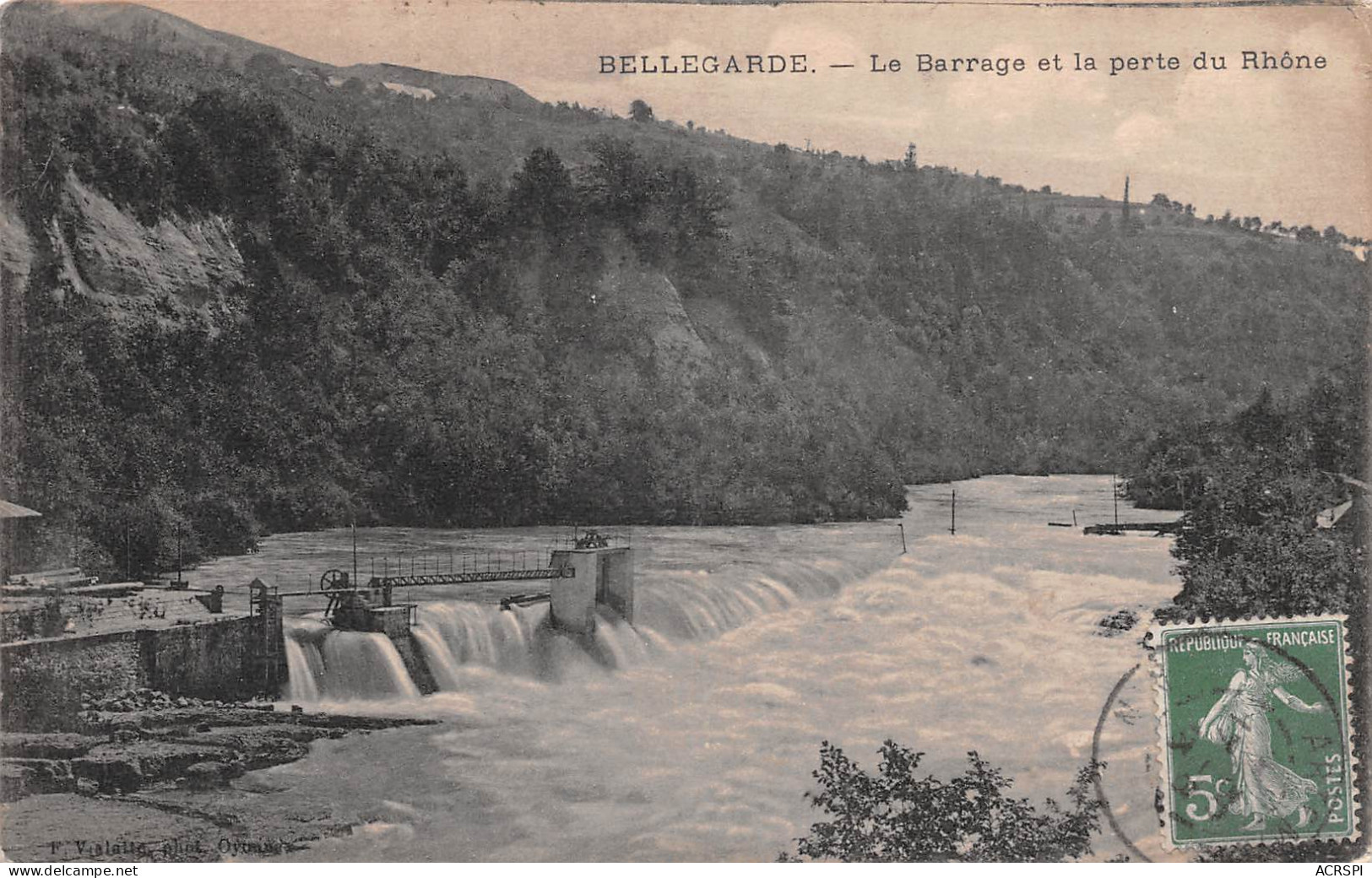 01 BELLEGARDE- Barrage Et Perte Du Rhone   (Scan R/V) N° 14 \MP7149 - Bellegarde-sur-Valserine