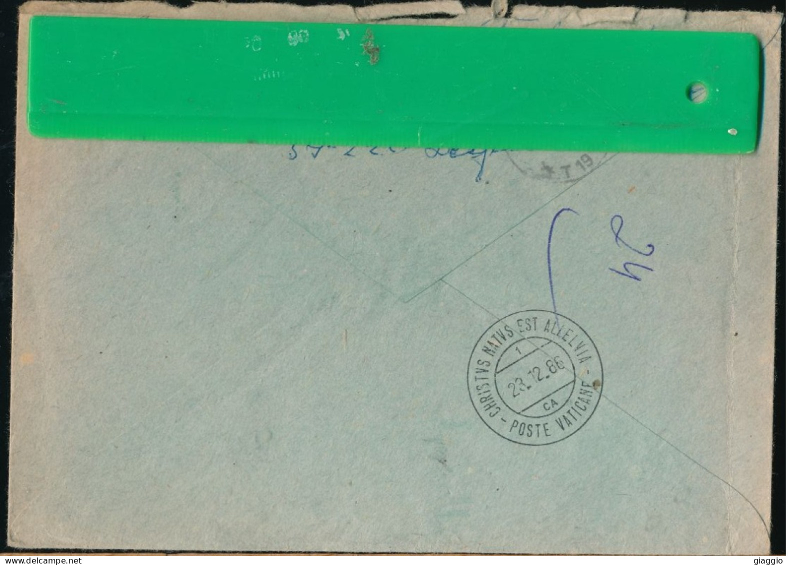 °°° POLAND - REGISTERED LETTER FROM POZNAN TO VATICAN RADIO ROME 1986 °°° - Covers & Documents