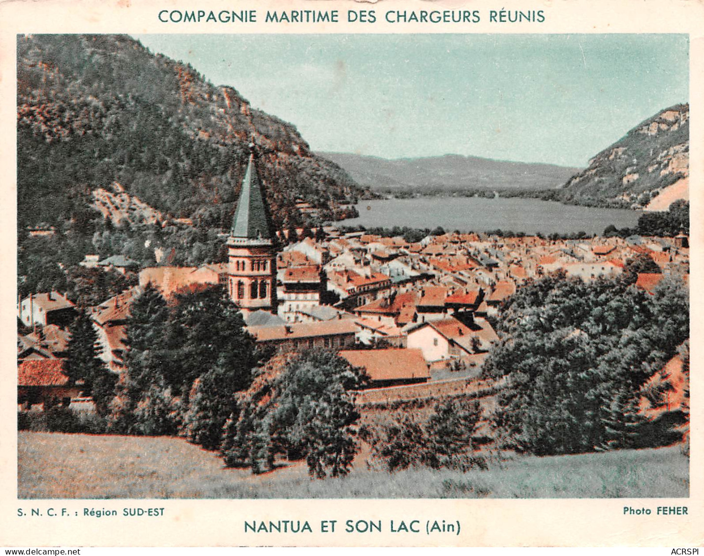 01 NANTUA  Le Lac  Compagnie Des Chargeurs Reunis   (Scan R/V) N° 34 \MP7150 - Nantua