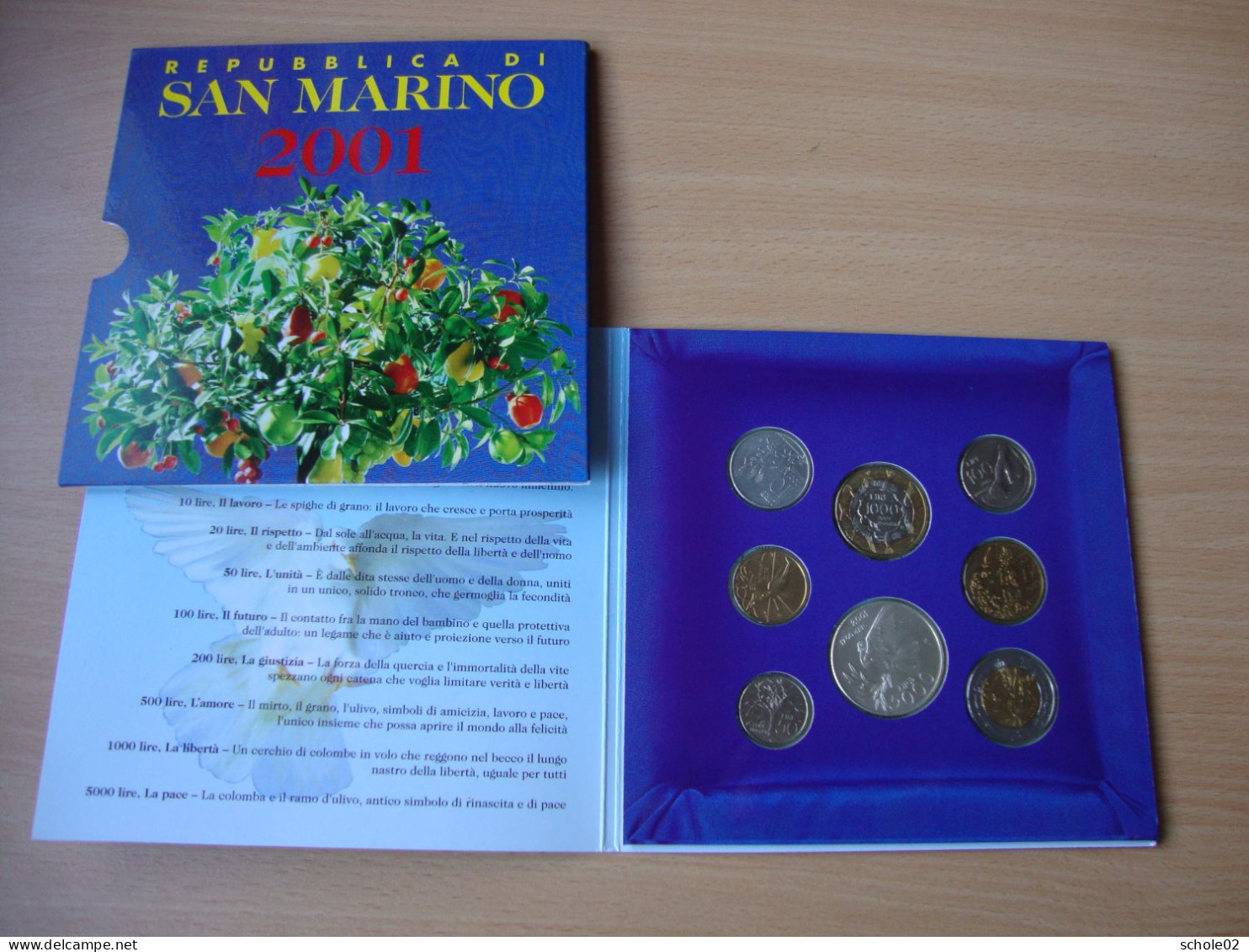Set Monétaire Saint-Marin 2001 - San Marino