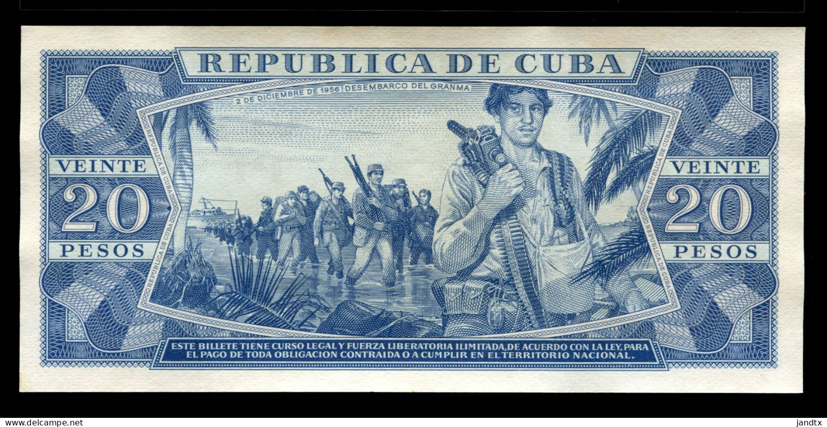 CUBA 20 PESOS 1961 FIRMA DEL CHE SC-UNC - Cuba