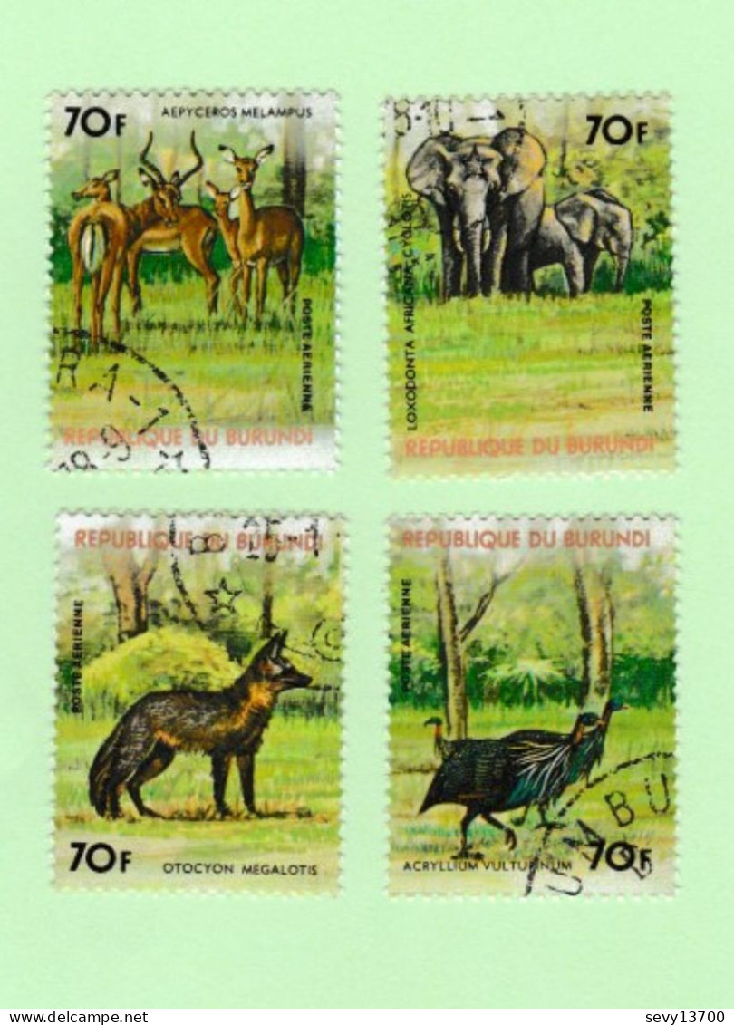 Lot De 42 Timbres République Du Burundi - Animaux Sauvage - Insectes - Poissons - - Verzamelingen