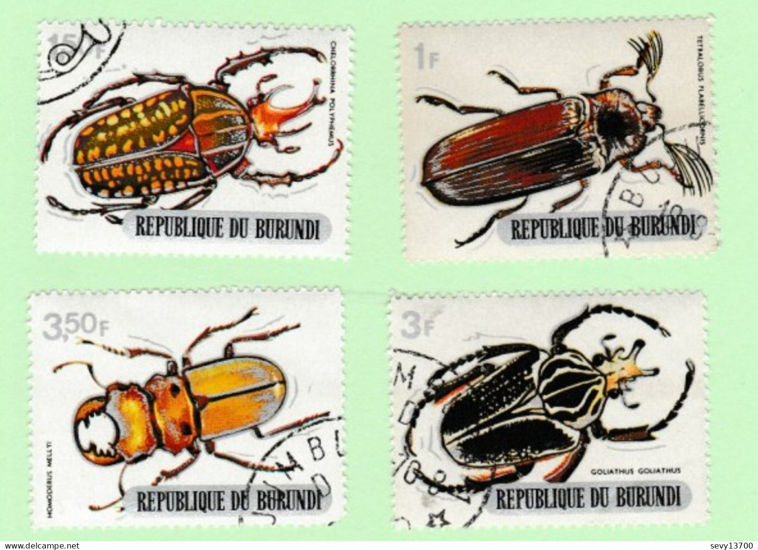 Lot De 42 Timbres République Du Burundi - Animaux Sauvage - Insectes - Poissons - - Collections