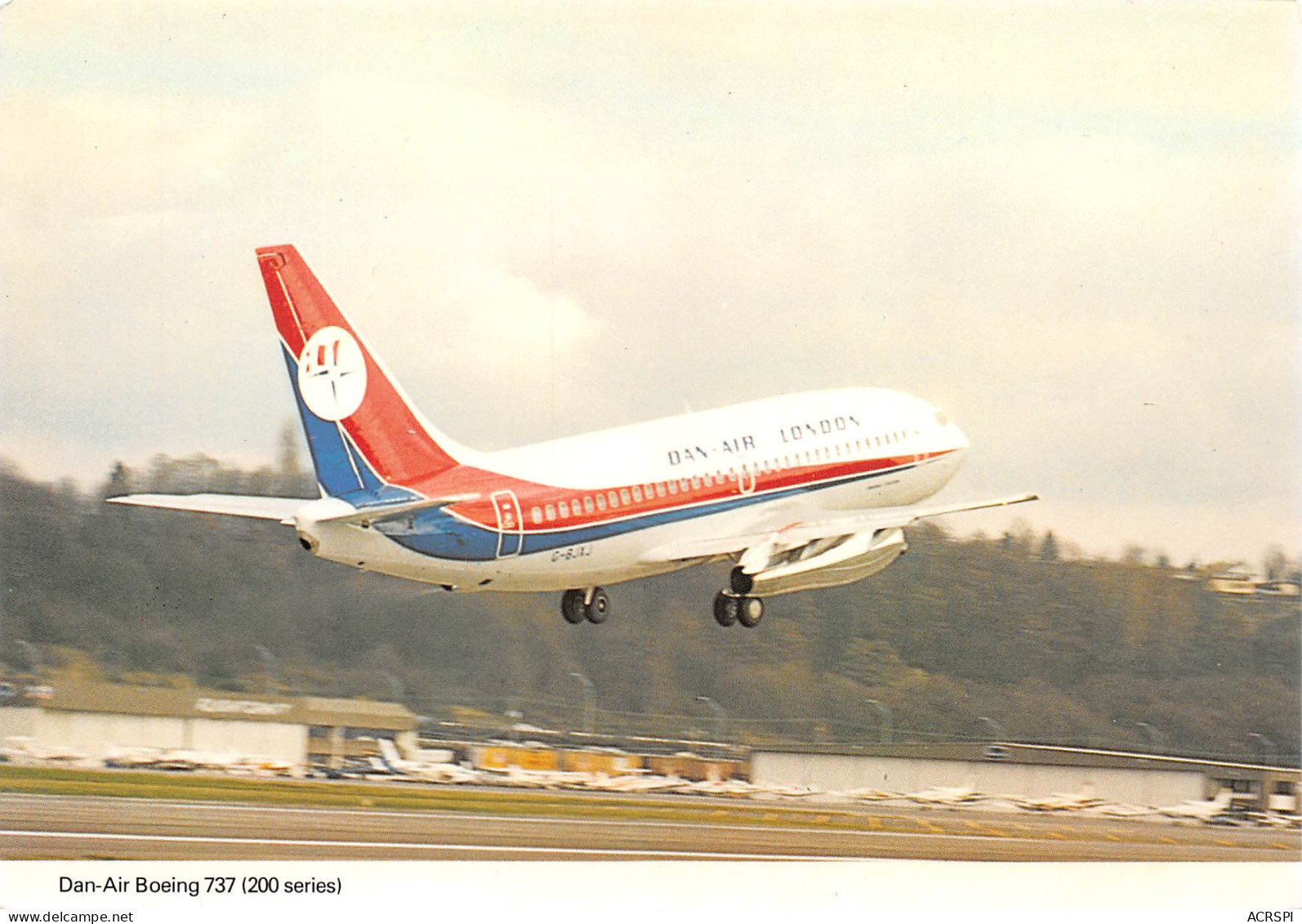 BOEING 737-200 DAN AIR LONDON (Scan R/V) N° 54 \MP7158 - 1946-....: Ere Moderne