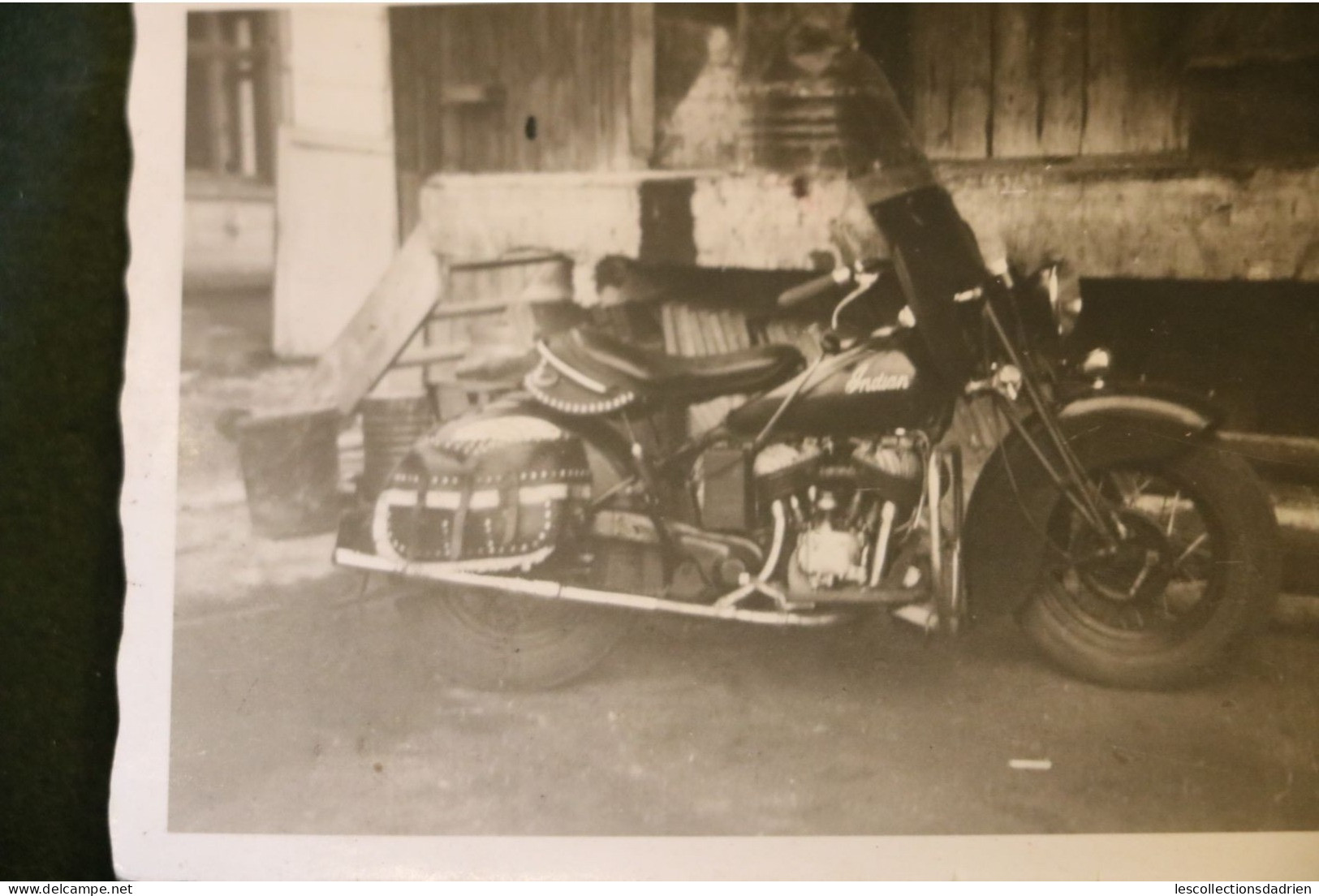 Photo Originale Format  9 X 6 Cm  Moto Indian 1952 Motorbike - Wielrennen