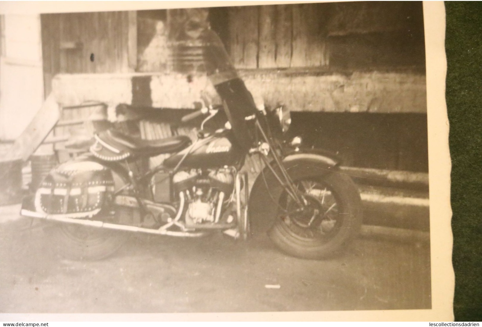 Photo Originale Format  9 X 6 Cm  Moto Indian 1952 Motorbike - Cycling