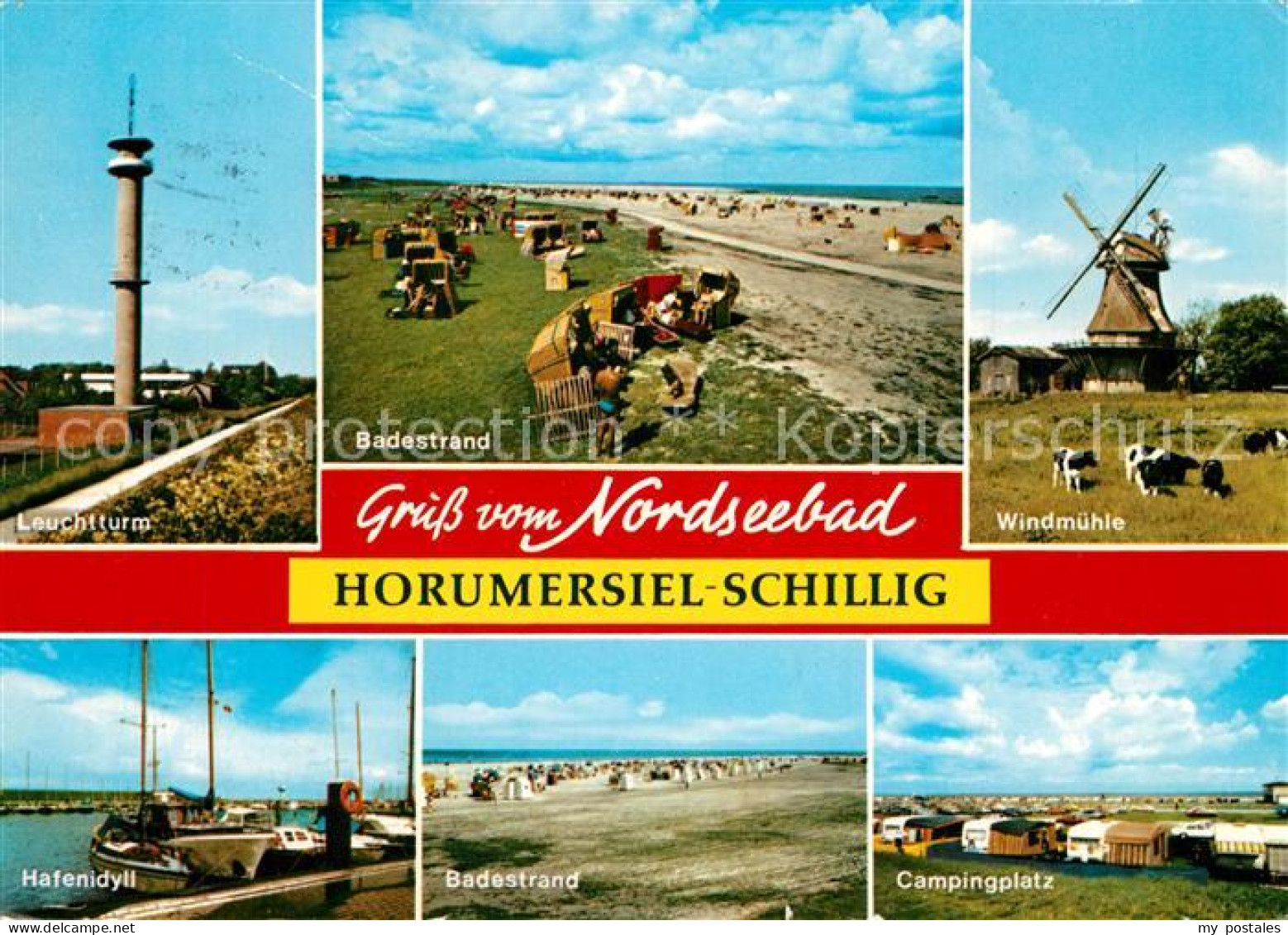 73294334 Schillig Leuchtturm Badestrand Windmuehle Hafen Badestrand Campingplatz - Wangerland