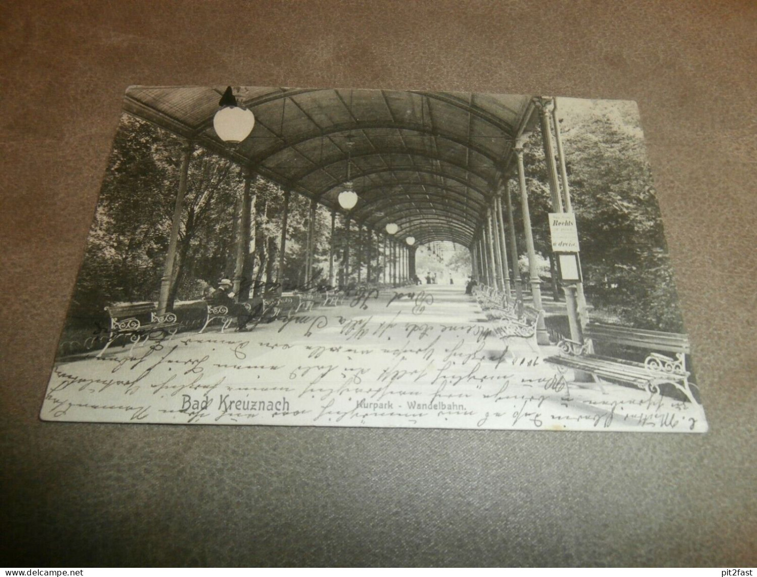 Bad Kreuznach , 1905 , Wandelbahn Kurpark , Alte Ansichtskarte , Postkarte !!! - Bad Kreuznach