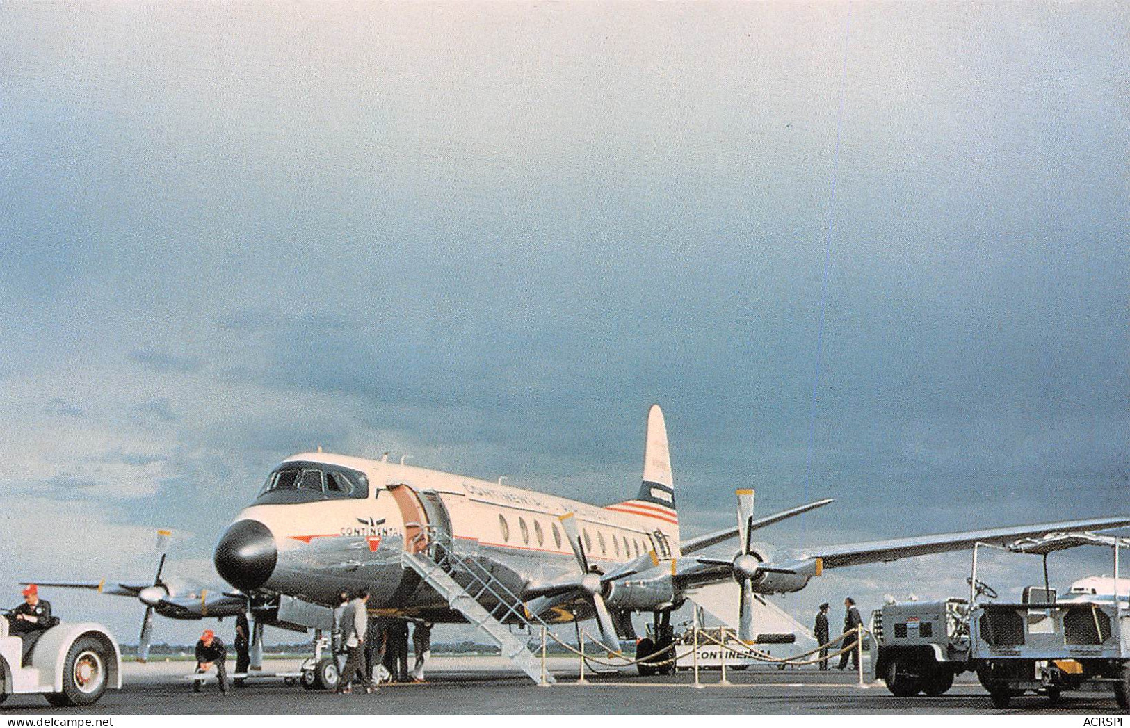 VICKERS VISCOUNT 745D - Continental Airlines   (Scan R/V) N° 69 \MP7160 - 1946-....: Era Moderna