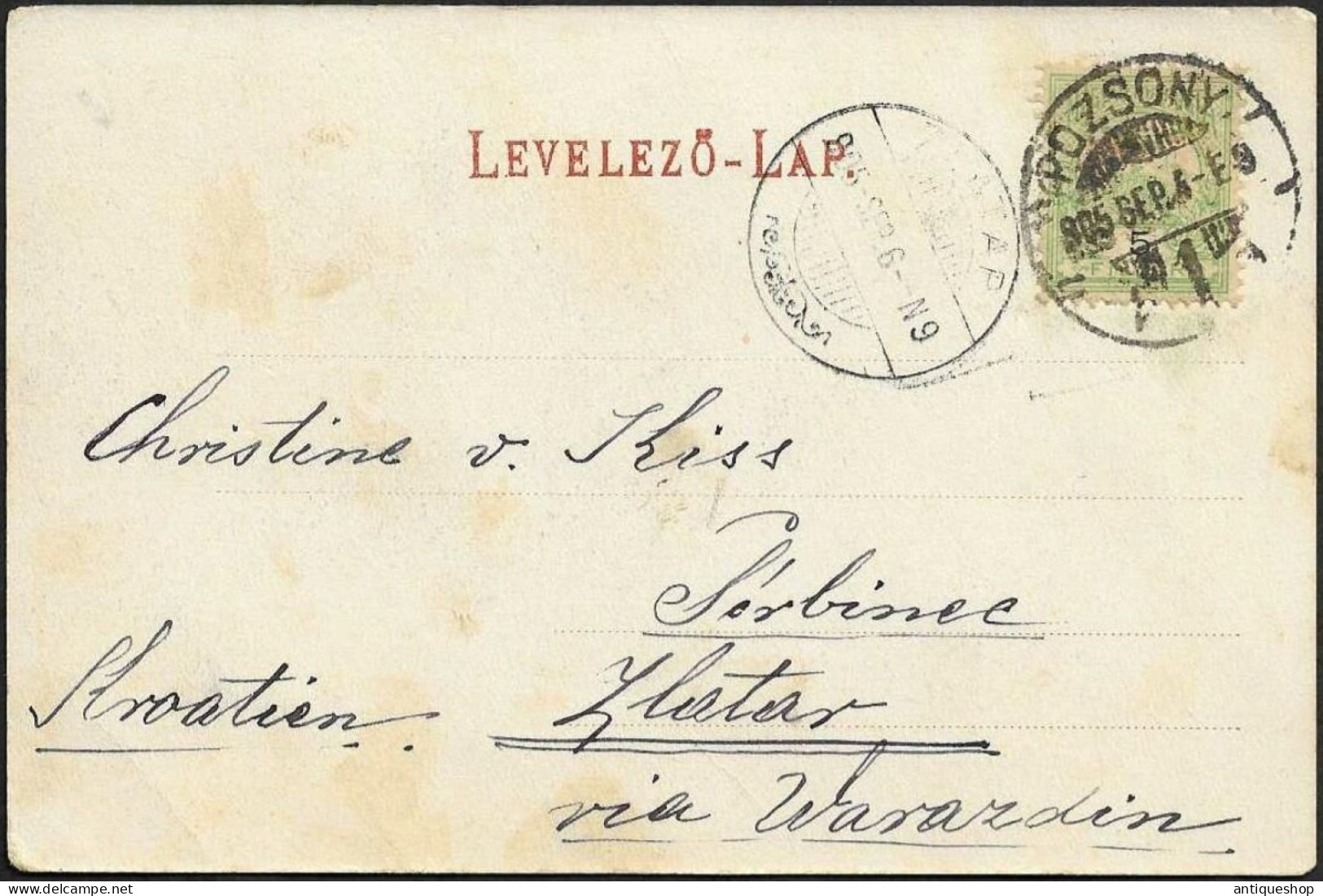 Slovakia-----Bratislava(Pozsony)-----old Postcard - Slowakije