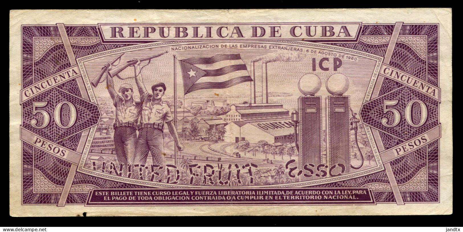 CUBA 50 PESOS 1961 FIRMA DEL CHE EBC-XF - Cuba