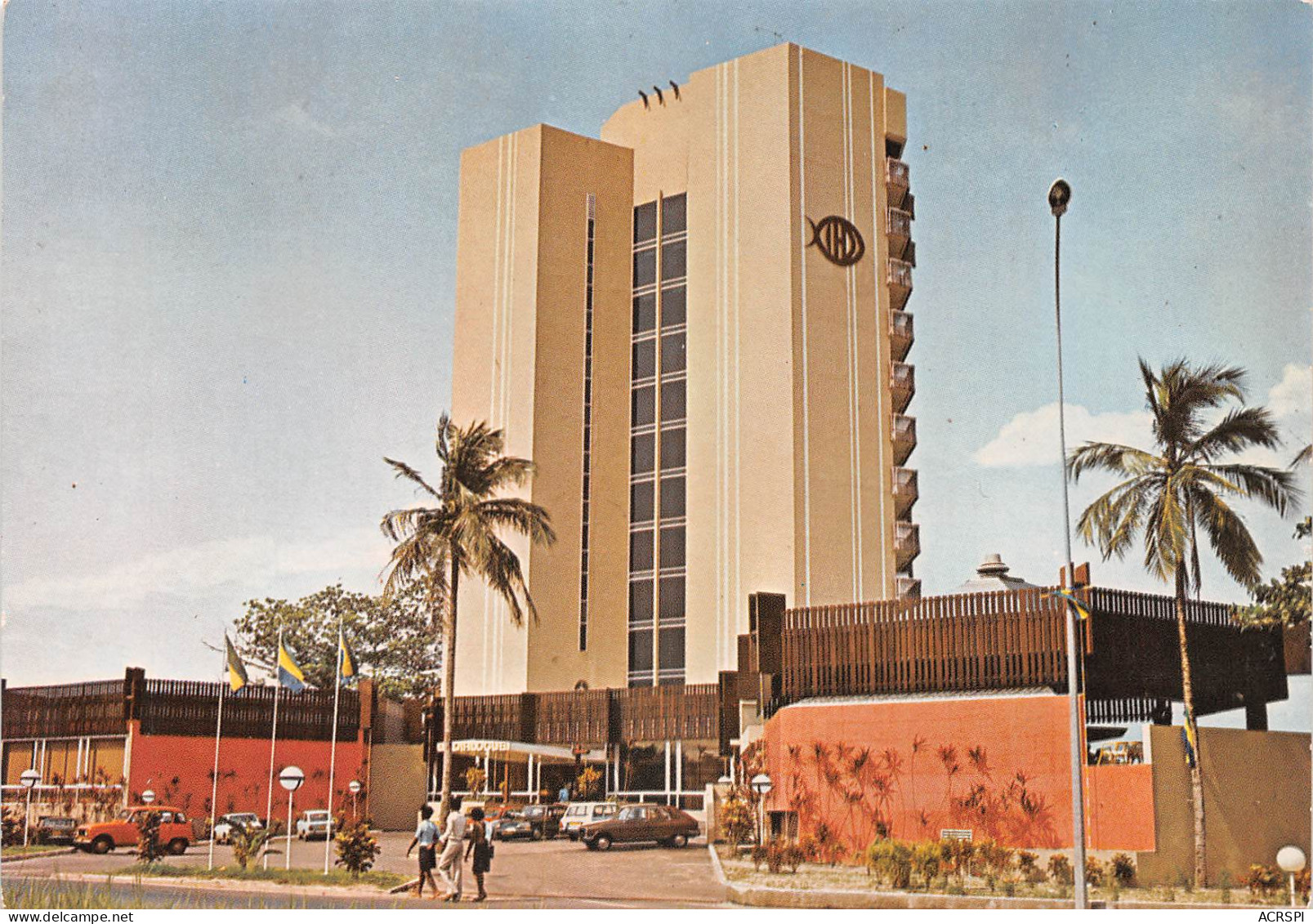 GABON LIBREVILLE  Hotel Le Dialogue édition Tropic Carte Vierge Magnifique Timbre De L'hotel  (Scan R/V) N° 27 \MP7162 - Gabon