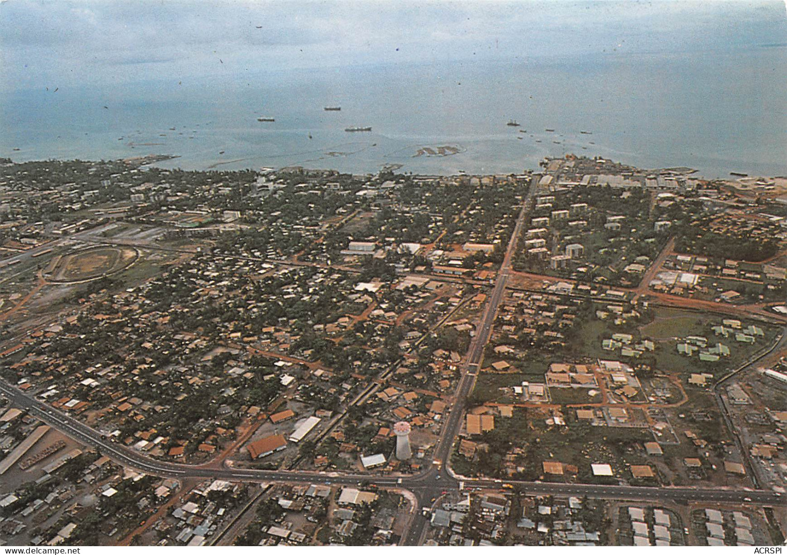 GABON PORT-GENTIL  Vue Aérienne  édition Trolez Carte Vierge Non Circulé  (Scan R/V) N° 21 \MP7163 - Gabon