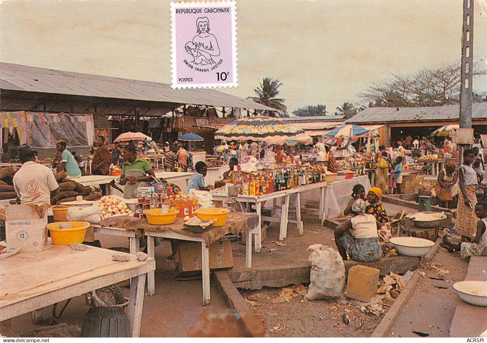GABON PORT-GENTIL  Le Marché De Grand Village  édition Tropic  (Scan R/V) N° 27 \MP7163 - Gabon