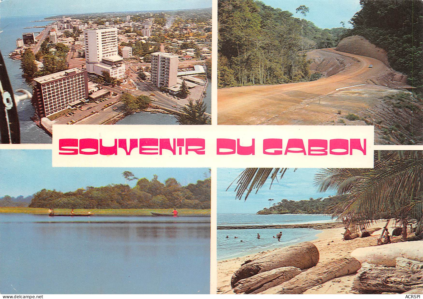 GABON LIBREVILLE Souvenir Multivue   (Scan R/V) N° 57 \MP7163 - Gabon