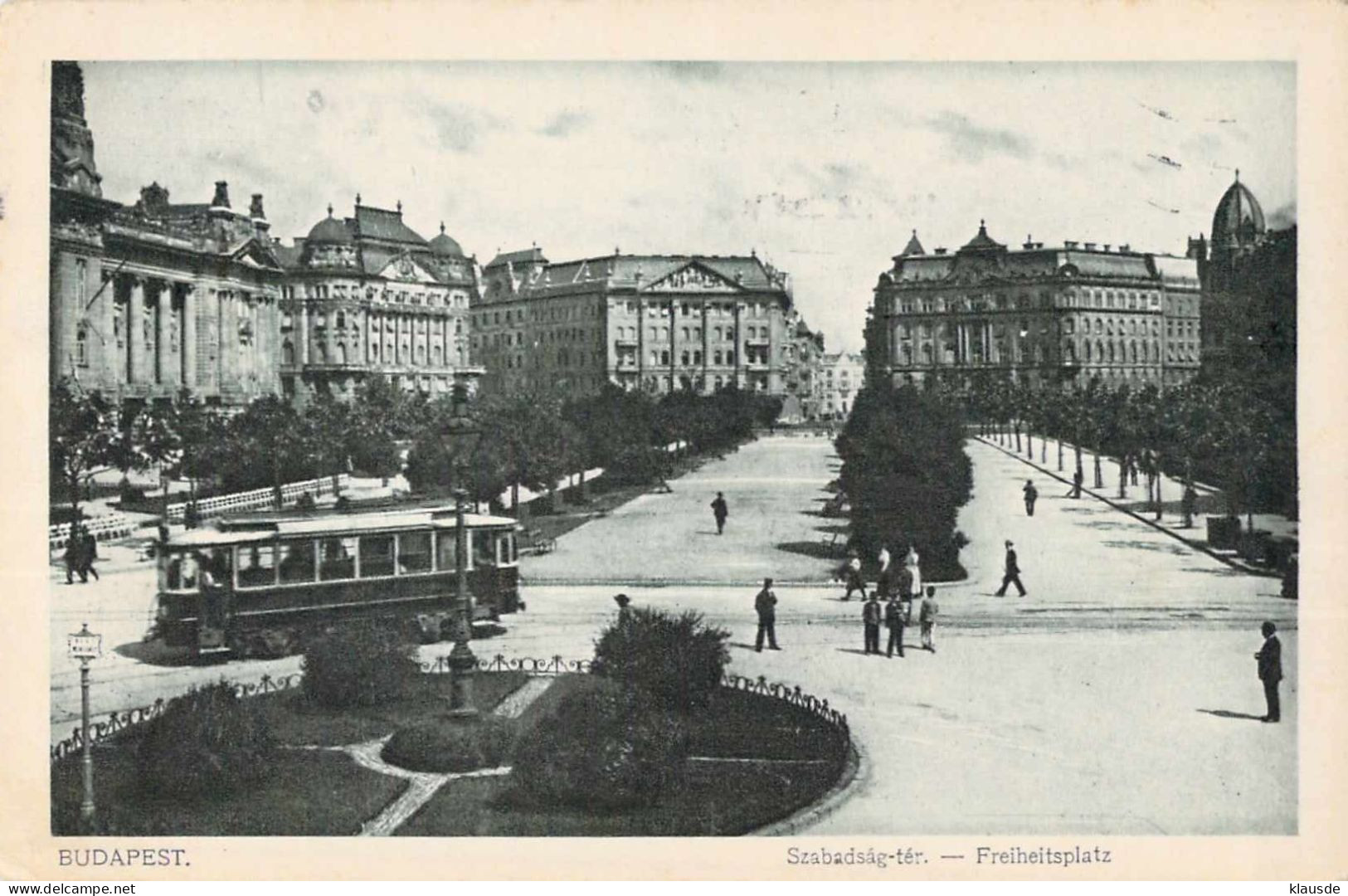 Budapest - Freiheitsplatz Gel.1926 - Hongrie