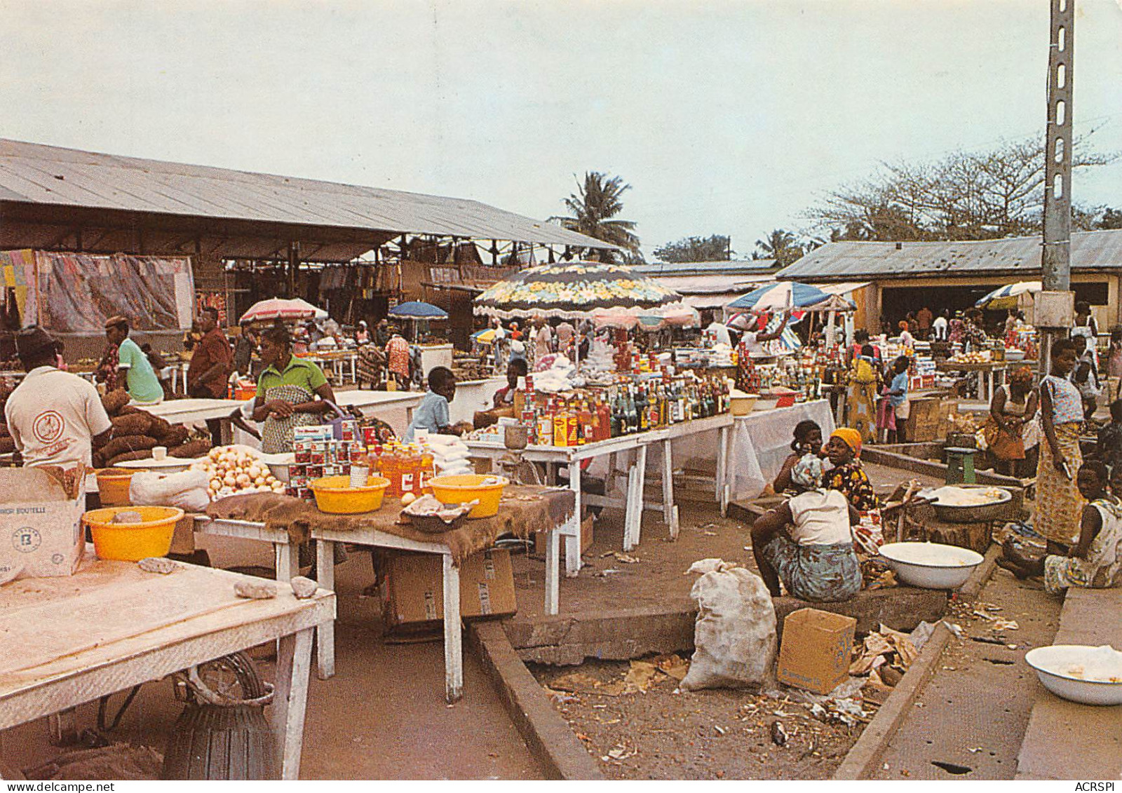 GABON PORT-GENTIL  Le Marché De Grand Village  Carte Vierge Non Circulé édition Trolez  (Scan R/V) N° 26 \MP7163 - Gabon