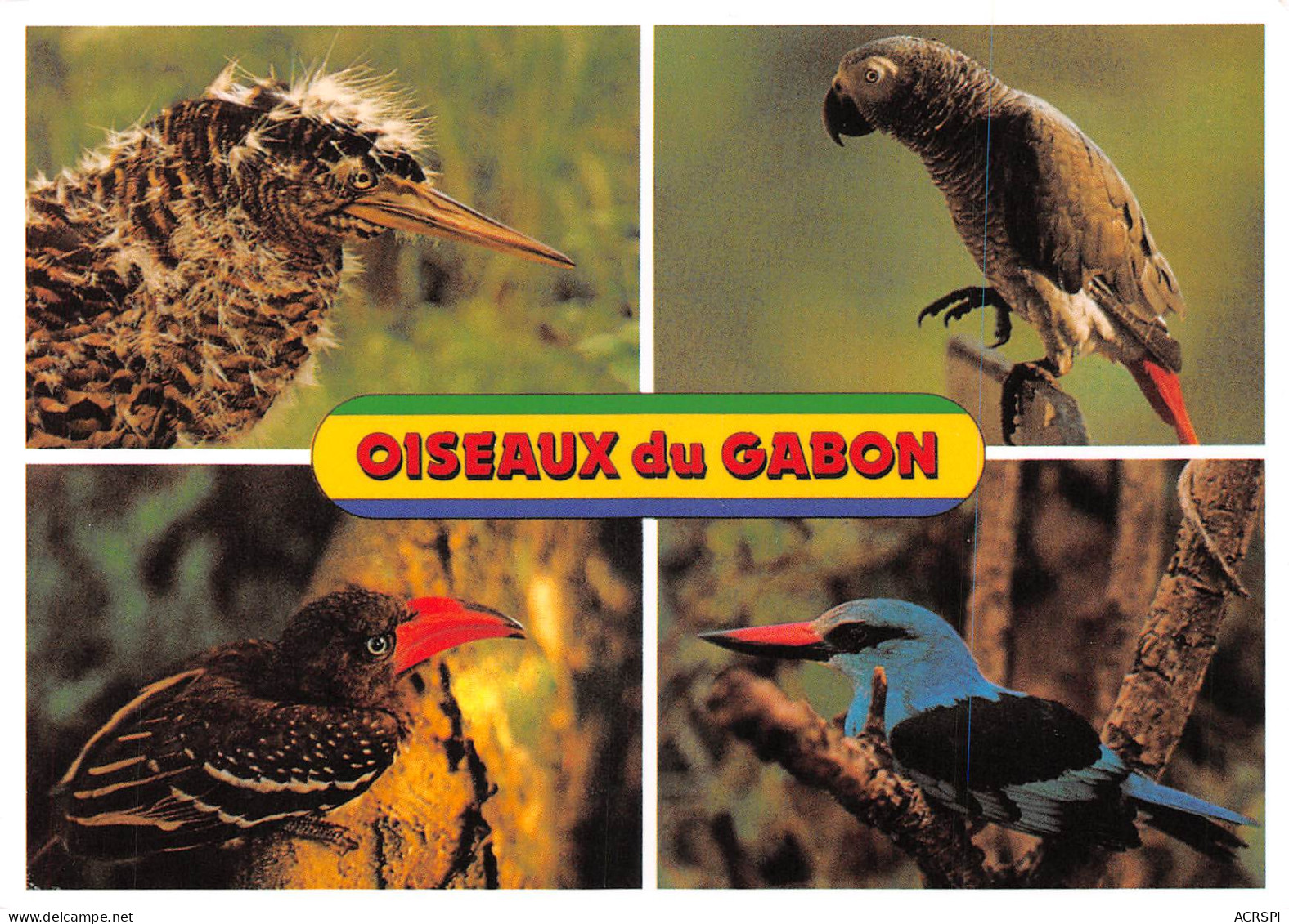 GABON   Butor étoilé Perroquet Calao Pygmée Martin Chasseur éditions Tropic Libreville (Scan R/V) N° 10 \MP7164 - Gabon