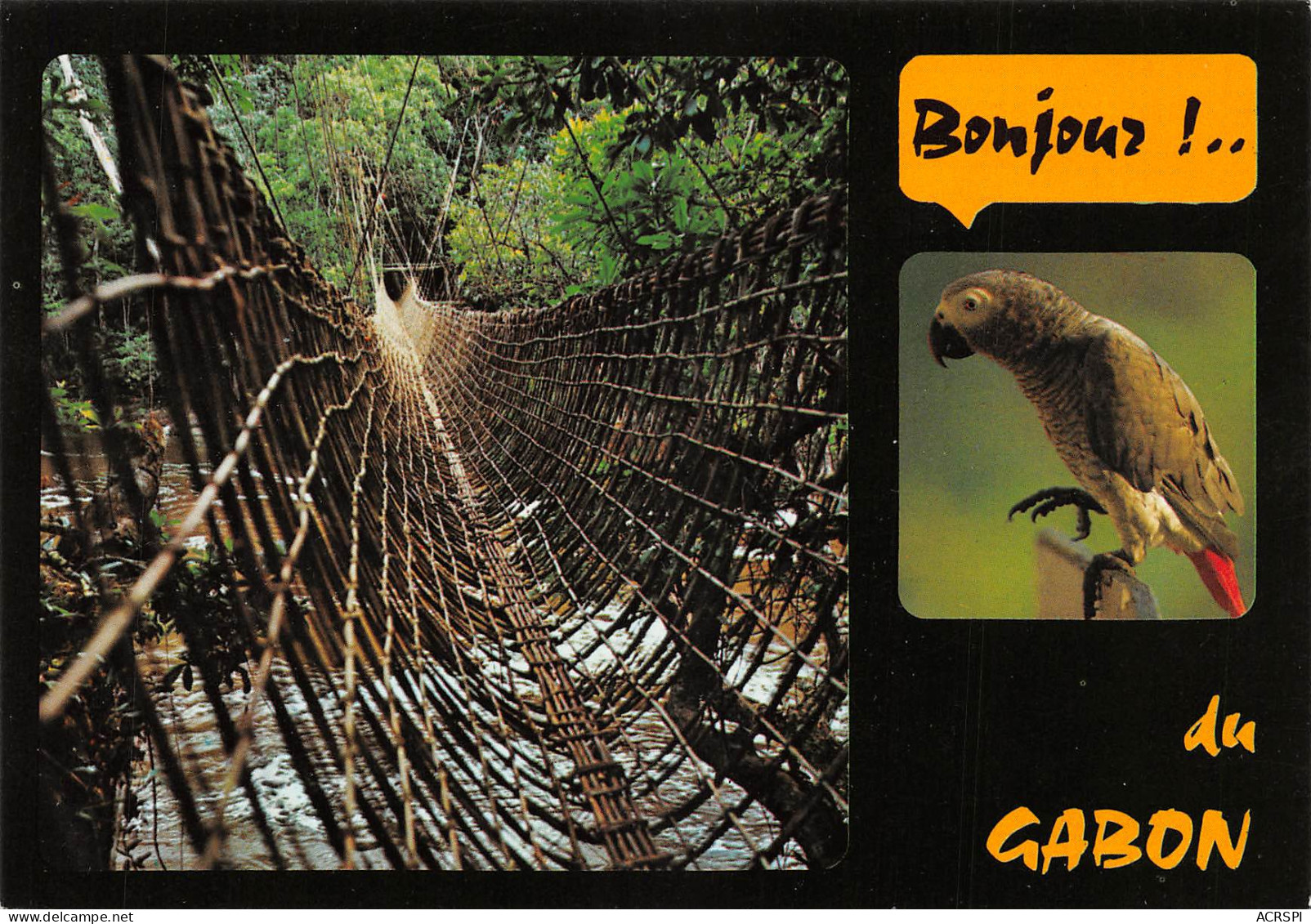GABON   Le Pont De Lianesz De POUBARA éditions Tropic Libreville (Scan R/V) N° 11 \MP7164 - Gabun