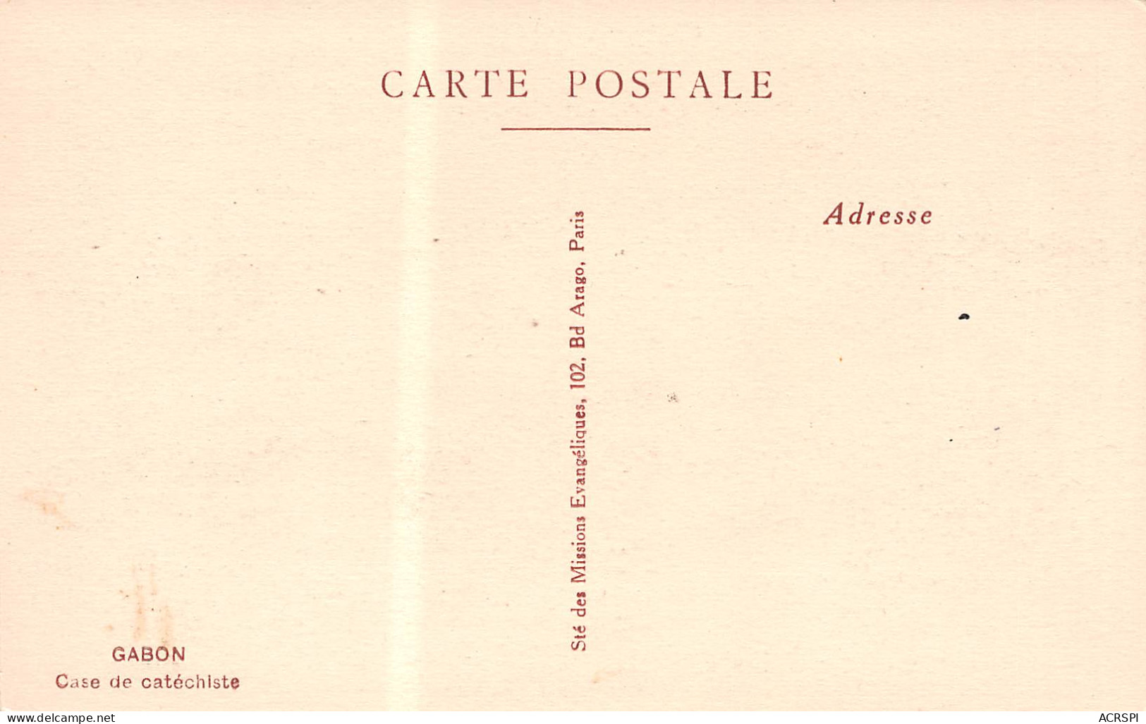 GABON   Classe De Catéchiste  FRANCEVILLE (Scan R/V) N° 21 \MP7164 - Gabon