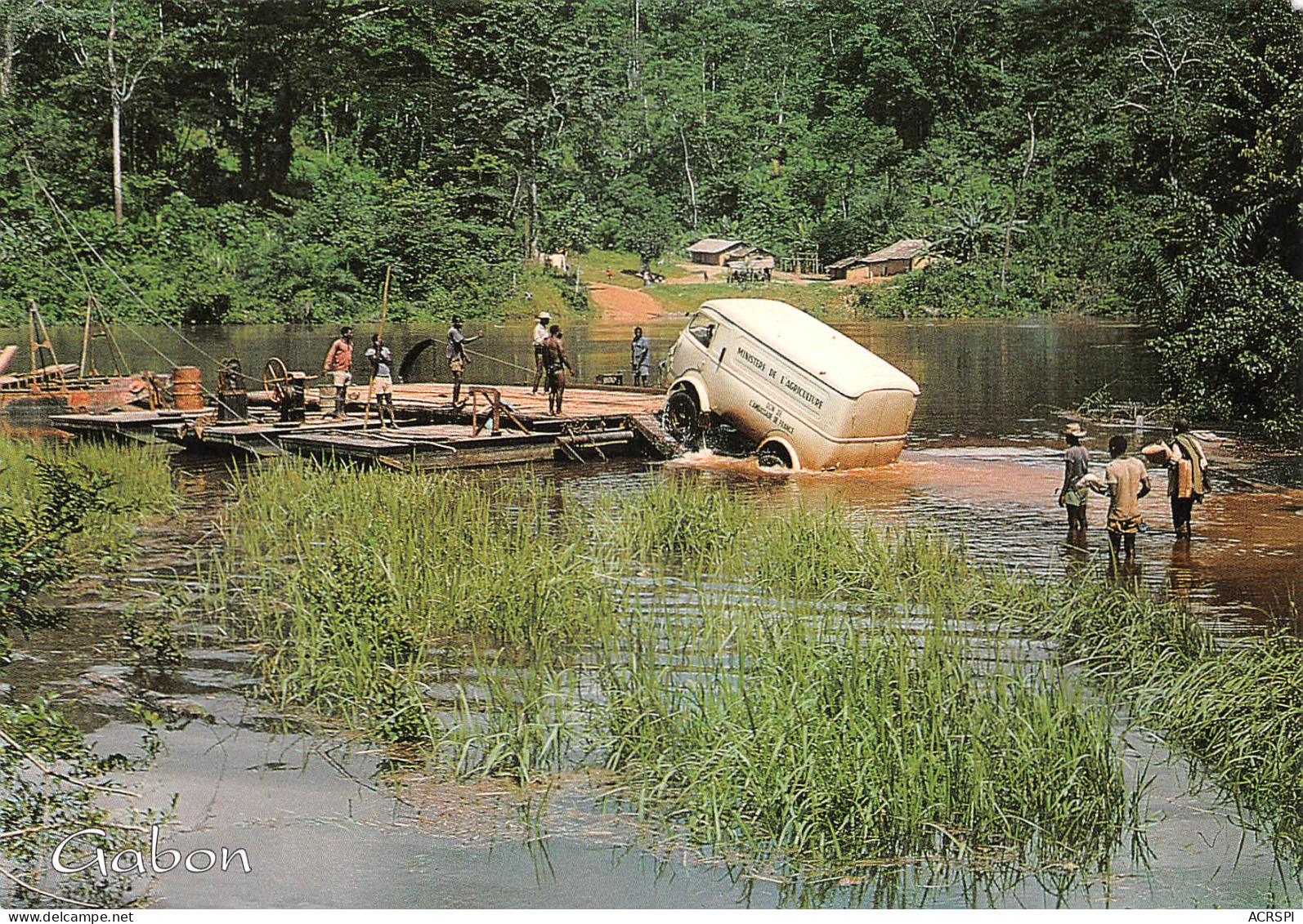 GABON  Traversée De La N'Gounié En Crue à Lébamba Franceville En 1976 éd TROPIC  (Scan R/V) N° 29 \MP7164 - Gabon