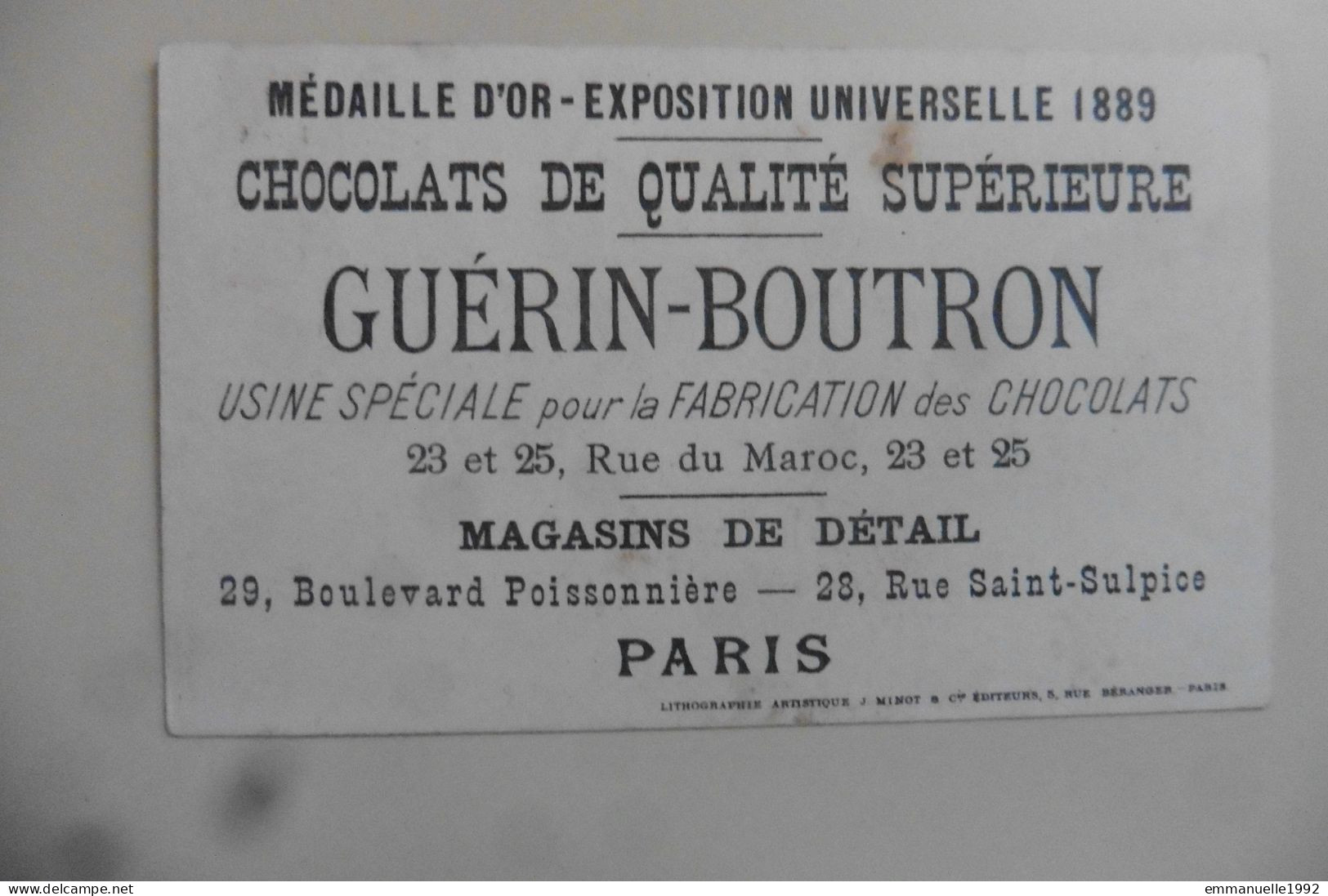 Chromo Chocolat Guérin-Boutron - En Tunisie - Métier à Tisser Tapis 1900 - Guerin Boutron