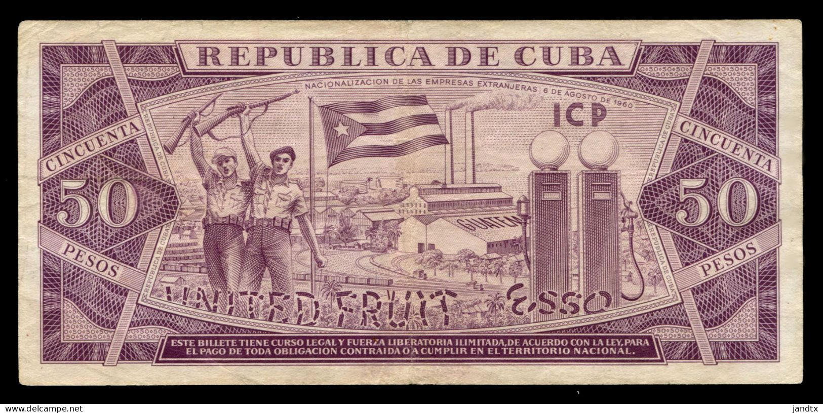 CUBA 50 PESOS 1961 FIRMA DEL CHE EBC-XF - Kuba