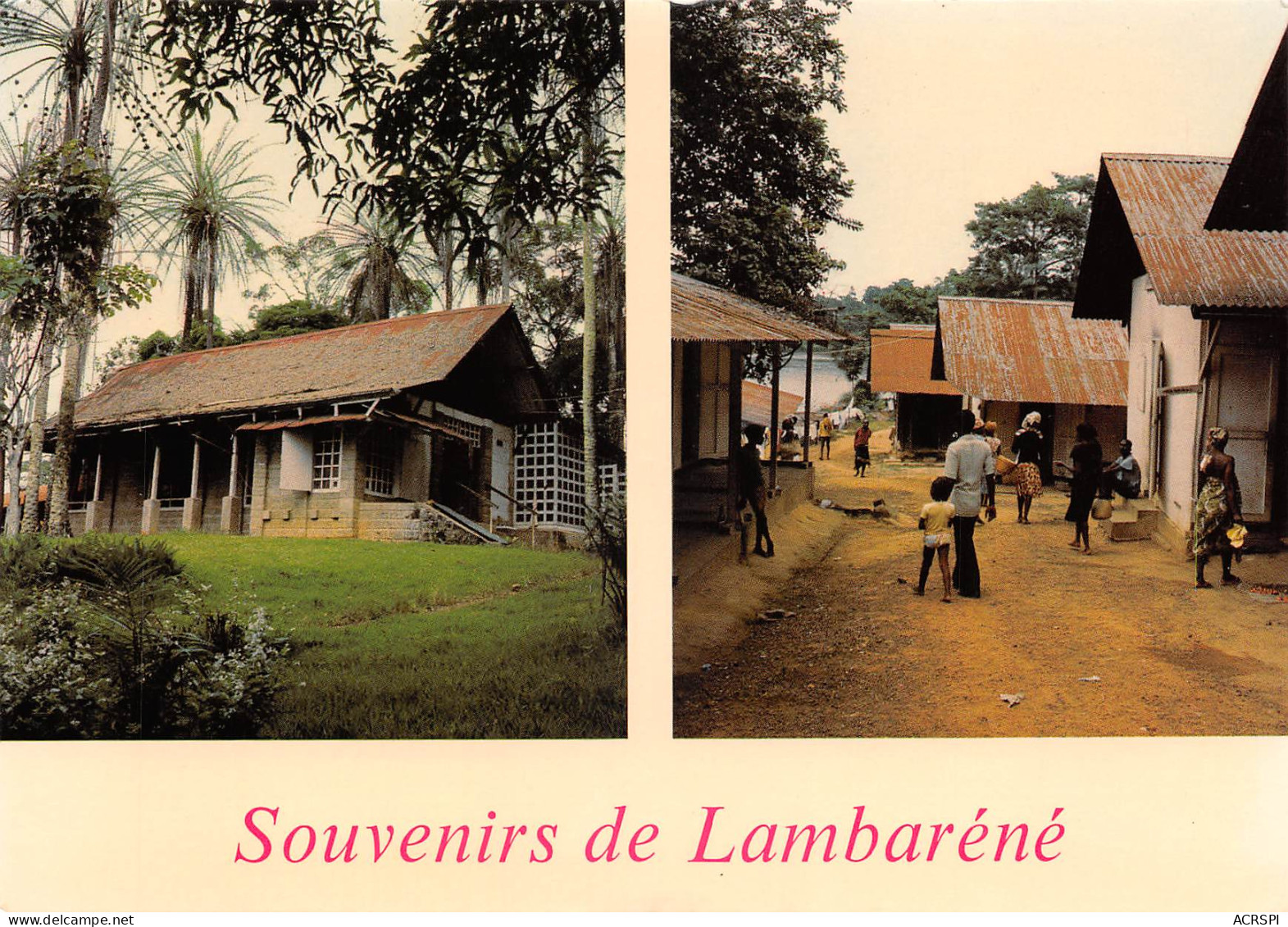 GABON LAMBARENE Ancien Hopital Du Dr SCHWEITZER Salle à Manger éd Gessler (Scan R/V) N° 44 \MP7165 - Gabon