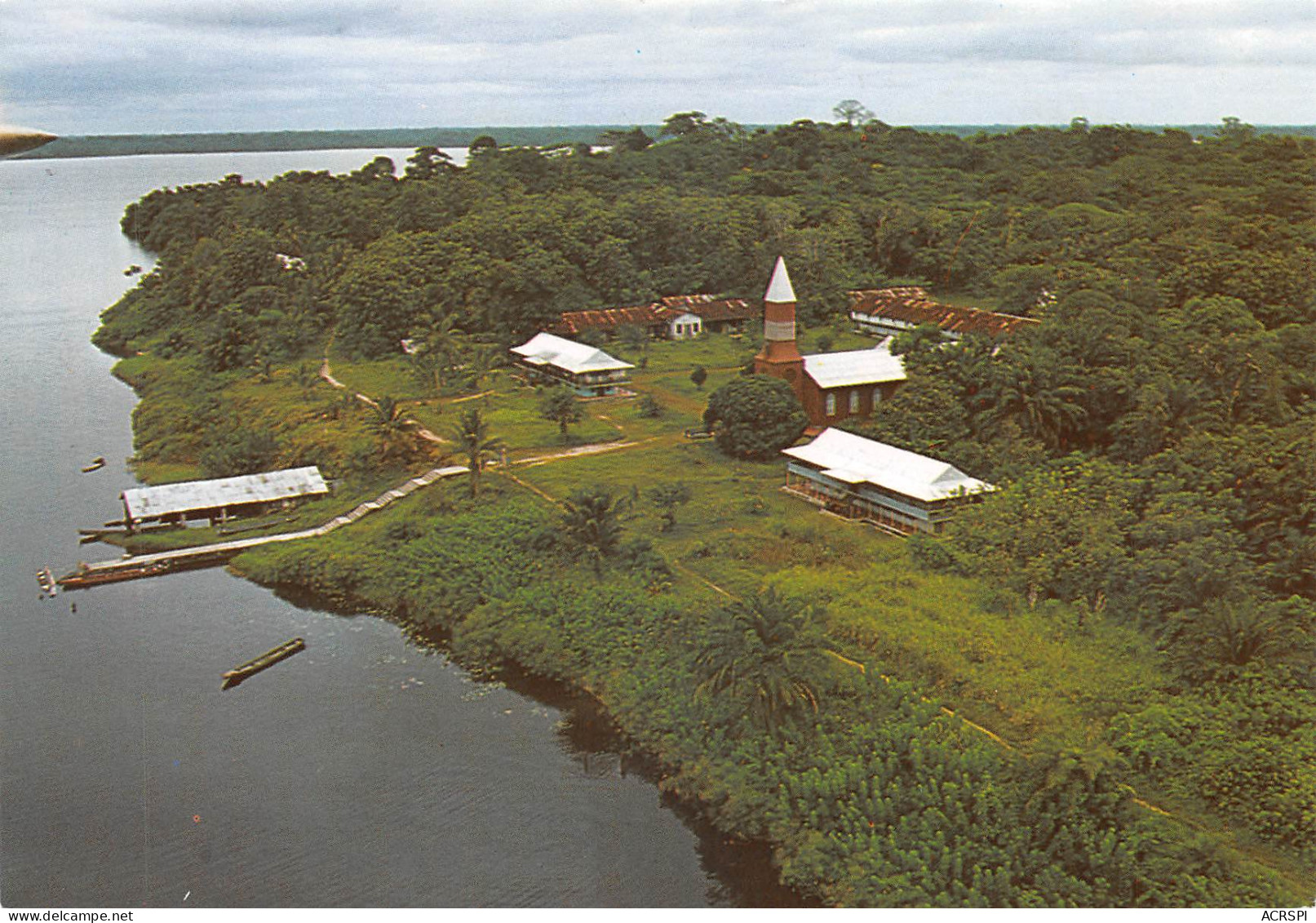 GABON FERNAN VAZ La Mission Catholique De Ste Anne éd Trolez Libreville Carte Vierge Non Circulé(Scan R/V) N° 28 \MP7165 - Gabon