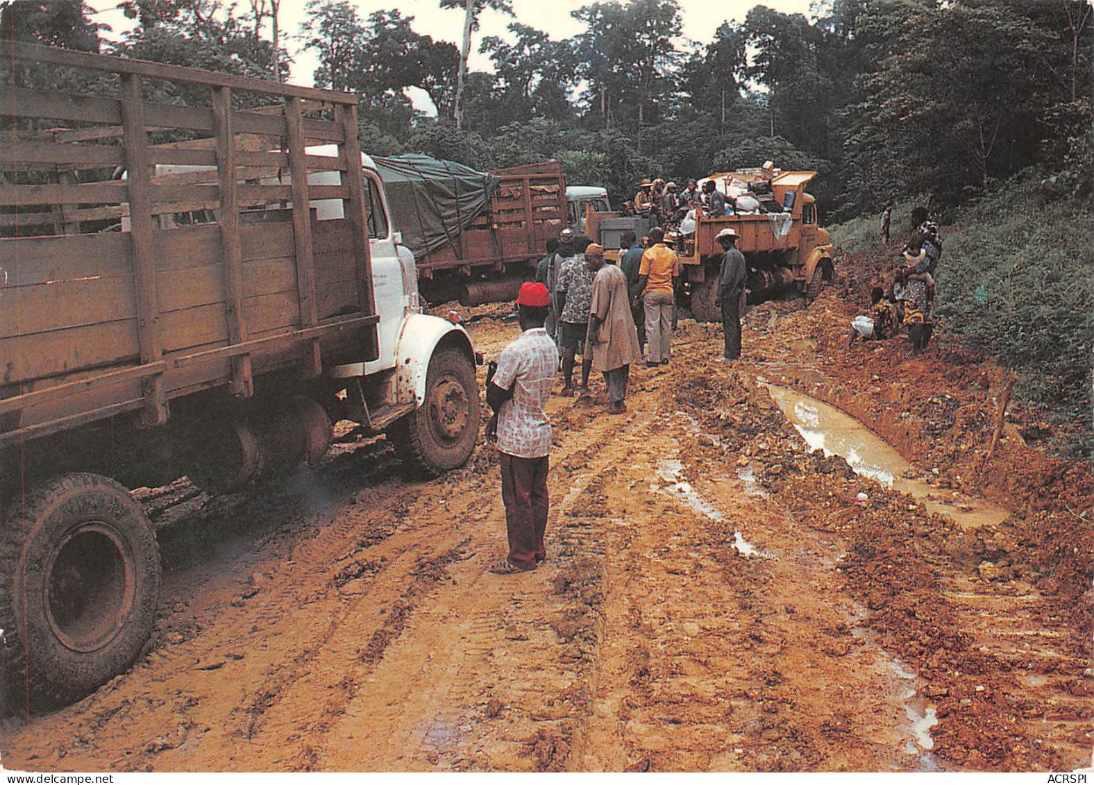 GABON Franceville La Piste éd Trolez Libreville Tropic Foto  (Scan R/V) N° 32 \MP7165 - Gabon