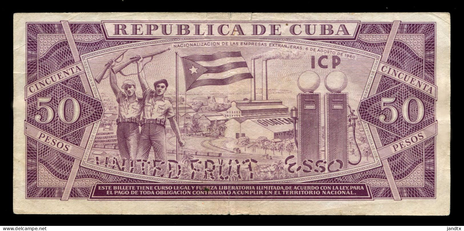 CUBA 50 PESOS 1961 FIRMA DEL CHE EBC-XF - Cuba
