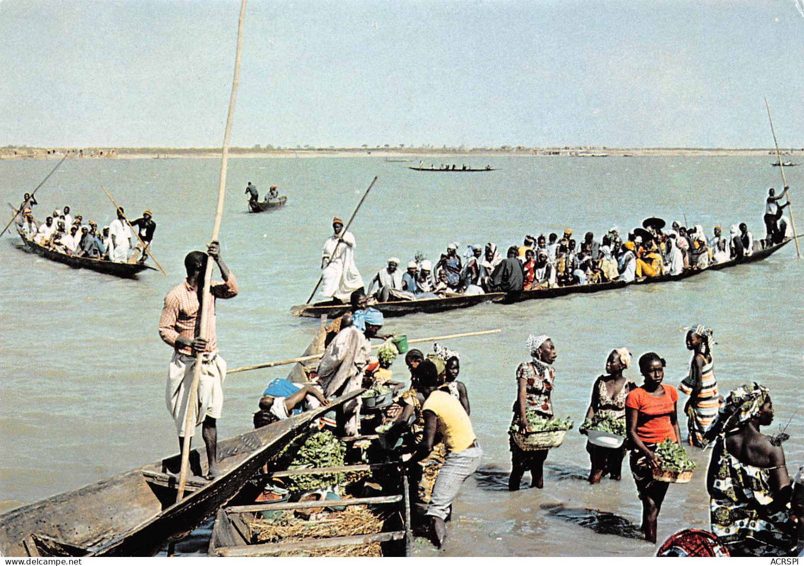 MALI Ex Soudan Français MOPTI Pirogues Sur Le Niger éditions Europ  BAMAKO Carte Non Circulé (Scan R/V) N° 20 \MP7167 - Mali