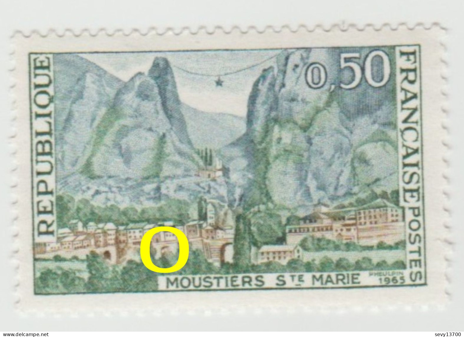 France 1965 4 Timbres YT N° 1436 2 Neufs 2 Oblitérés- Ouverture Dissimulée, Ouverture Claire, Blanc Dans Le Cyprès - Ongebruikt