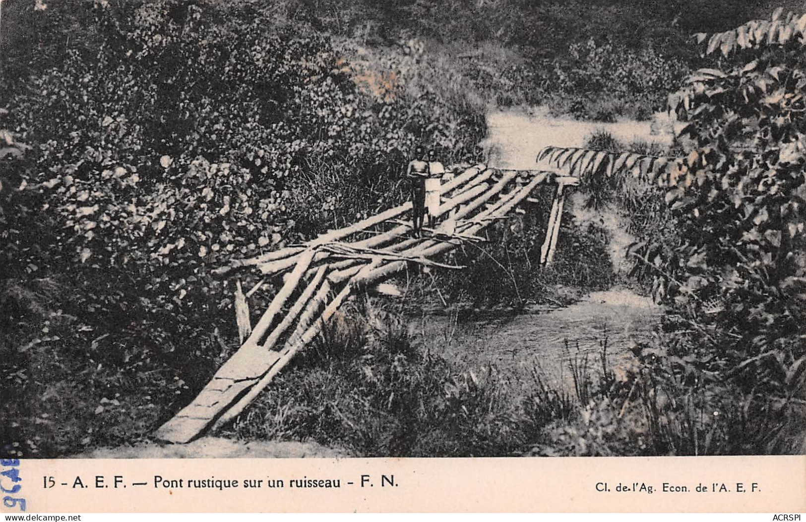 CONGO Brazzaville Un Pont Rustique Sur Un Ruisseau  (Scan R/V) N° 23 \MP7171 - Brazzaville
