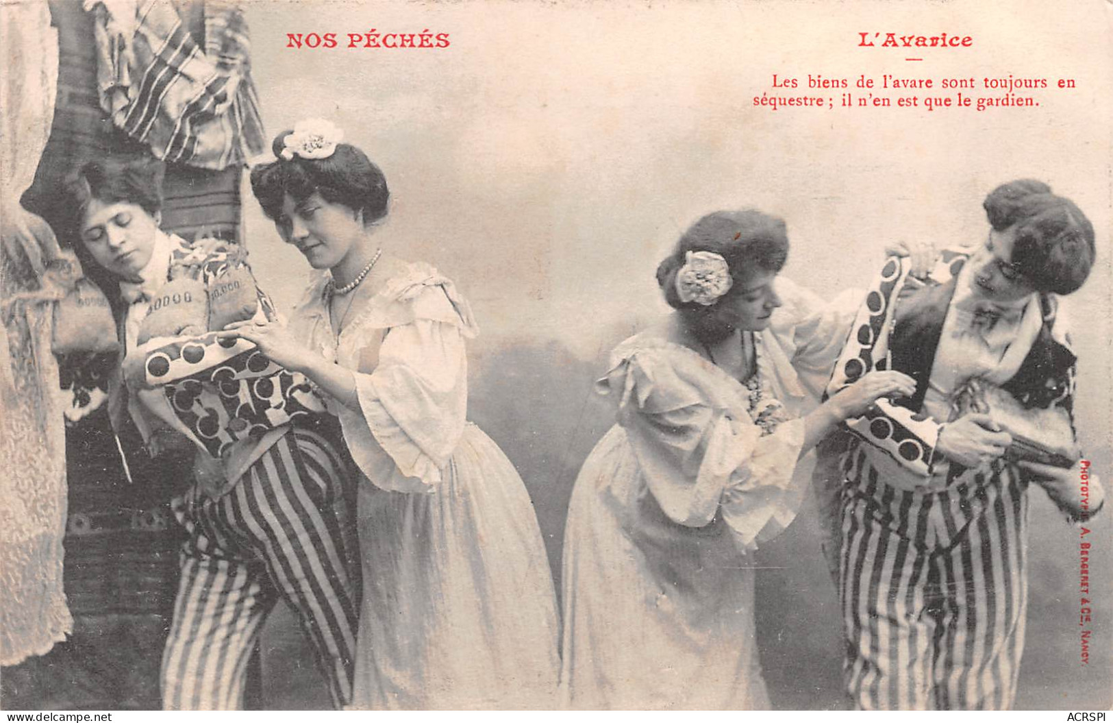 Mode Femme 1904 L'avarie   édition Carte Photo  (Scan R/V) N° 10 \MP7173 - Fashion