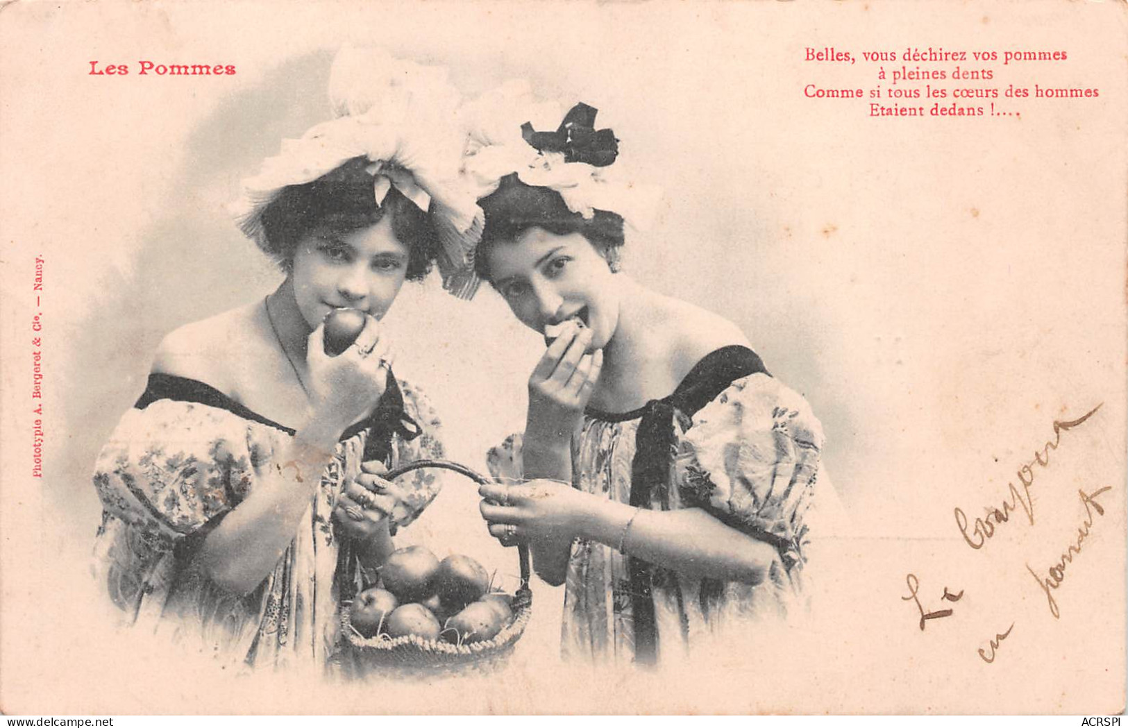 Mode Femme Coiffure 1904 Les Pommes   édition Carte Photo  (Scan R/V) N° 12 \MP7173 - Fashion