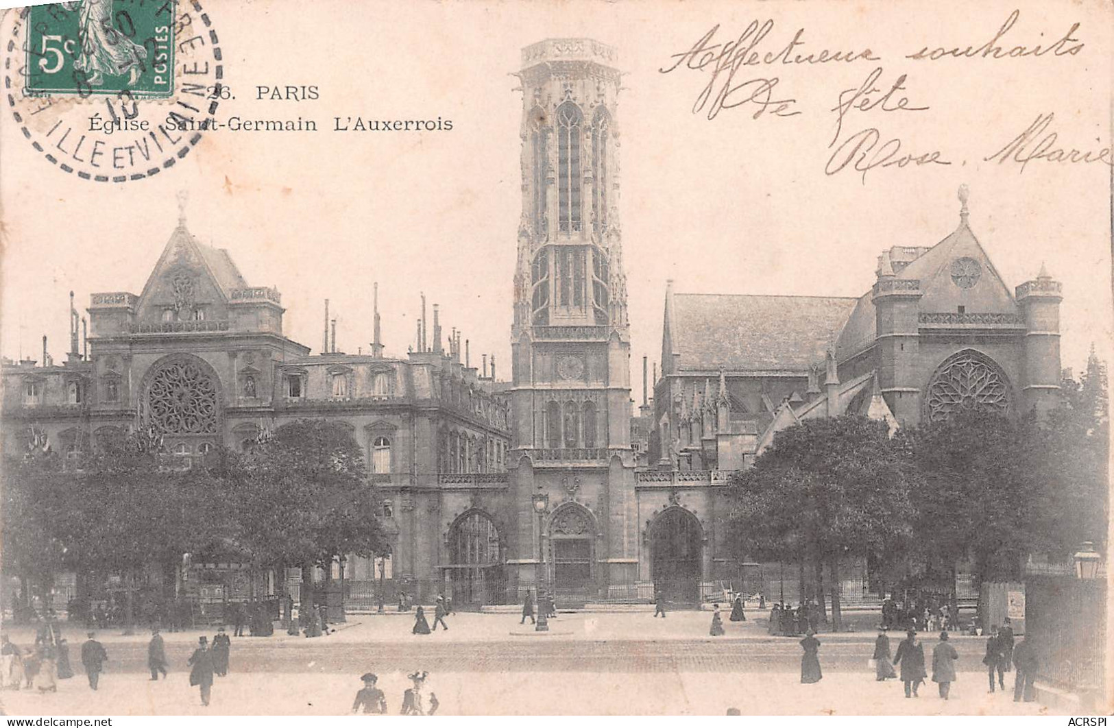 PARIS église Saint Germain L'Auxerrois  édition   (Scan R/V) N° 64 \MP7173 - Eglises