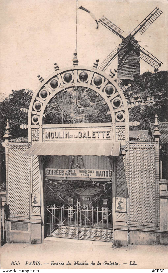 PARIS  Le MOULIN DE LA GALETTE  édition L.L   (Scan R/V) N° 68 \MP7173 - Cafés, Hôtels, Restaurants