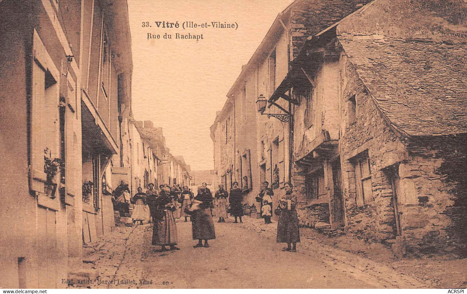 35 Vitré La Rue Du Rachapt   édition Laillet (Scan R/V) N° 41 \MP7173 - Vitre