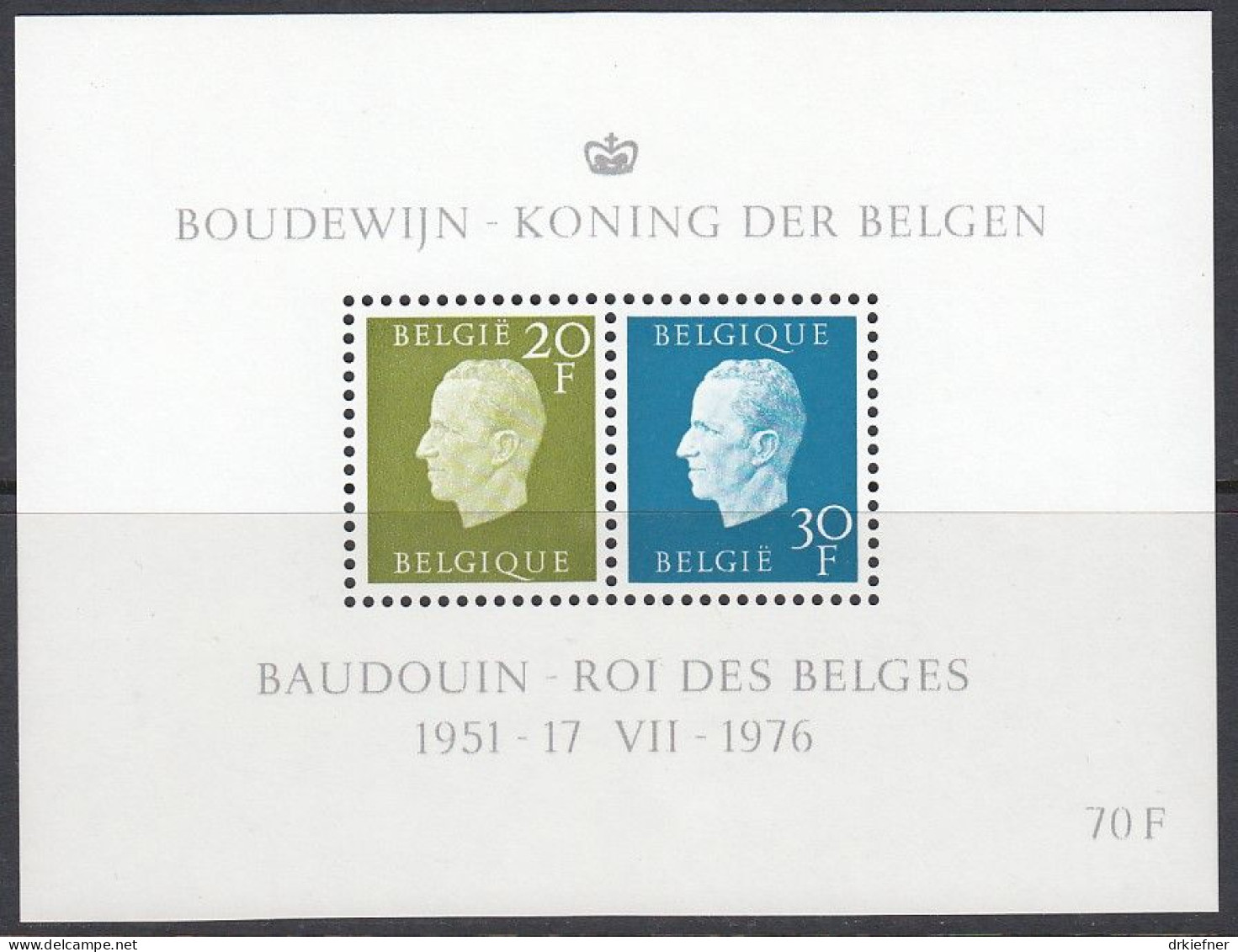 BELGIEN  Jahrgang 1976, postfrisch **, 1847-1889, komplett