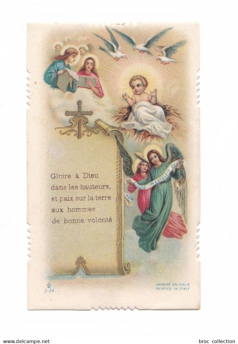Gloria In Excelsis Deo, Enfant Jésus, Anges, Nativité, éd. F.B. J-26 - Andachtsbilder