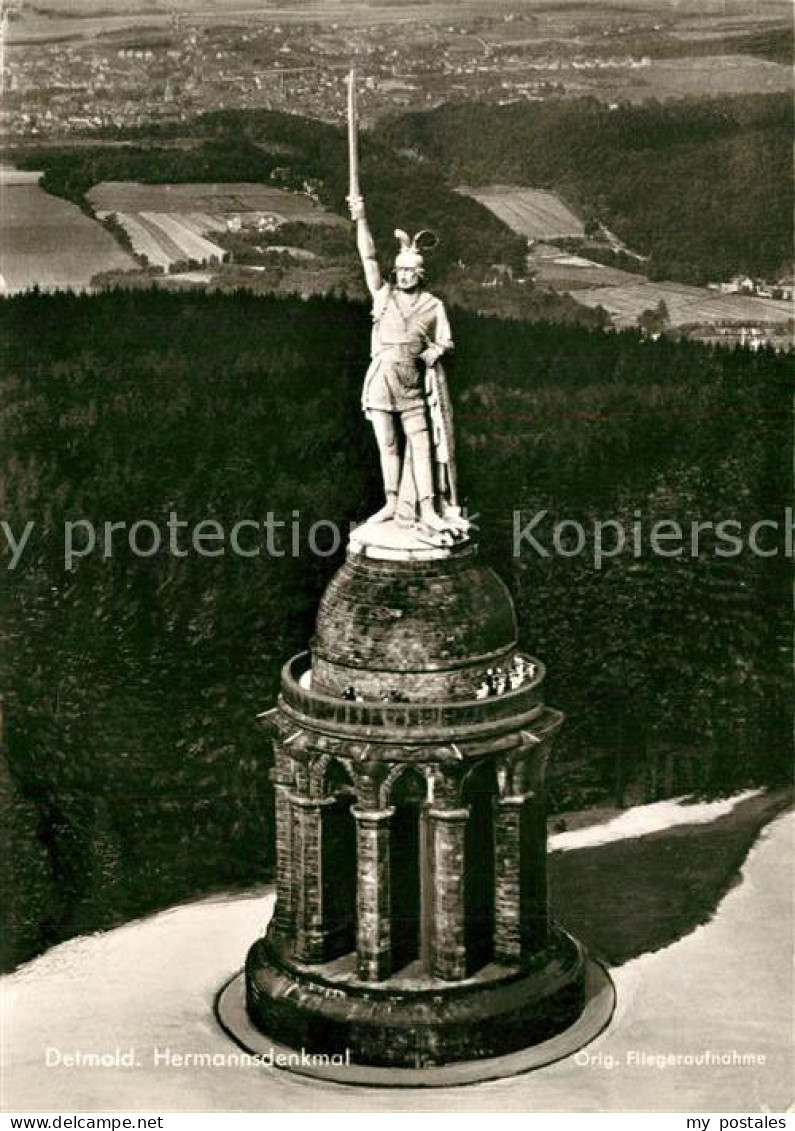 73294054 Detmold Fliegeraufnahme Hermannsdenkmal Detmold - Detmold