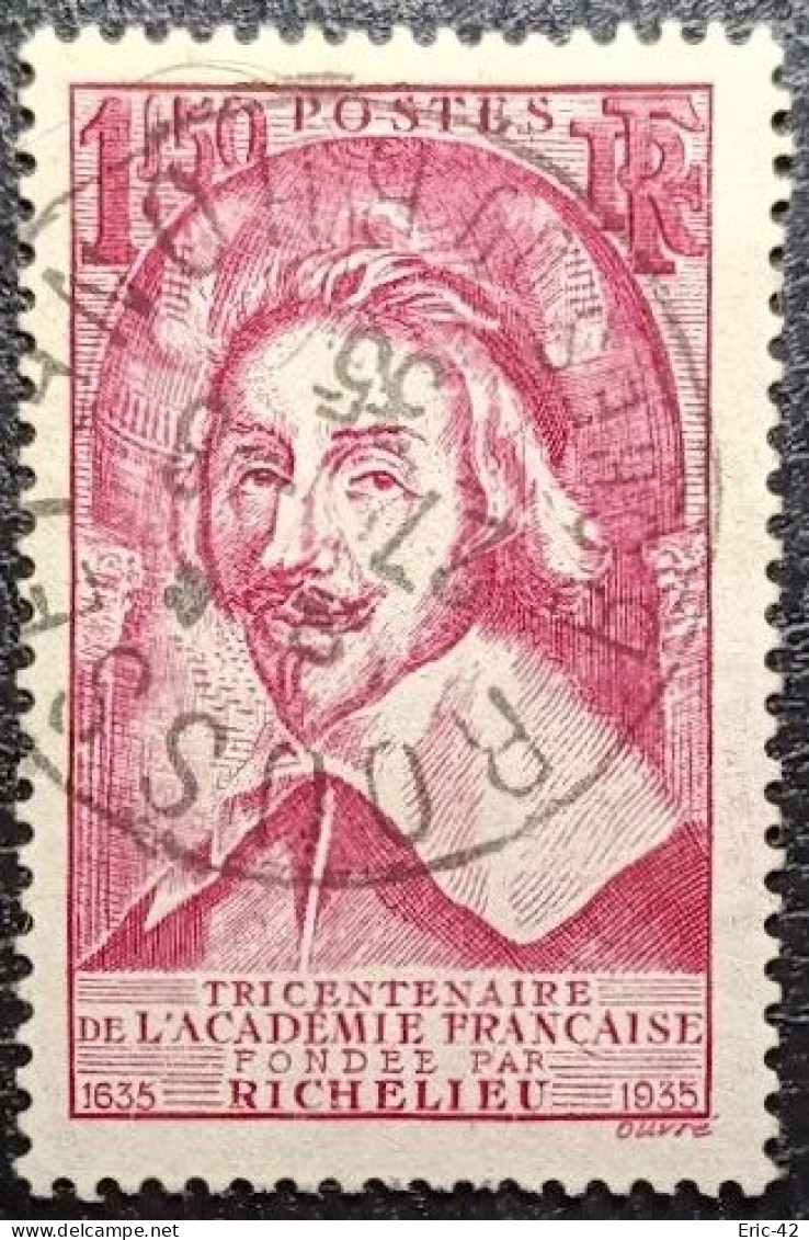 N° 305 Cardinal De Richelieu. Cachet De 1935 à Rousset - Used Stamps