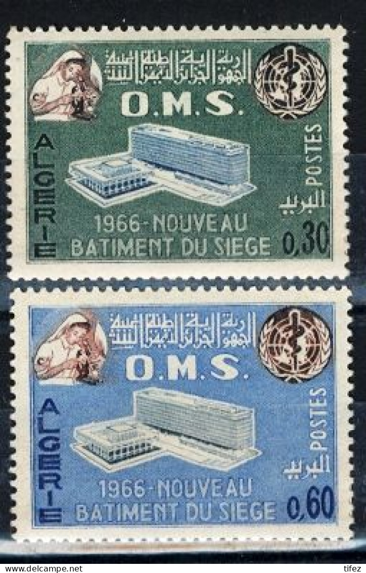 Année 1966-N°424 Neuf**MNH : Nouveau Siège De L'OMS - Algeria (1962-...)